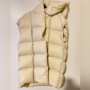 Women's Cream Puffer Vest